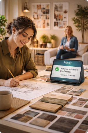 Team working with AI assistant