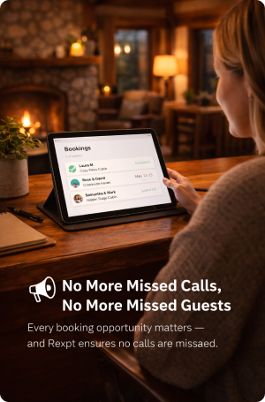 Efficient booking at the cozy lodge